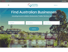 Tablet Screenshot of nationaldirectory.com.au
